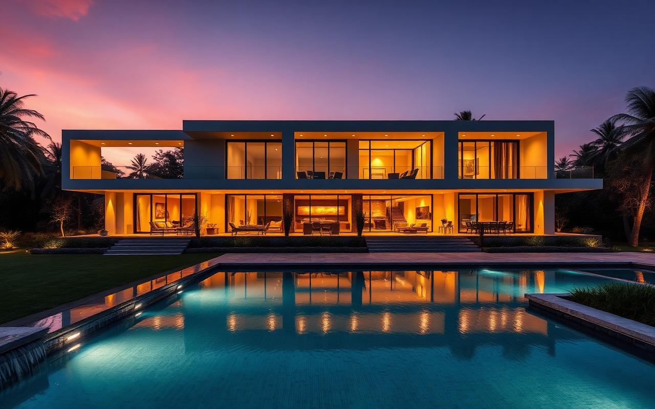 Finished luxury villa