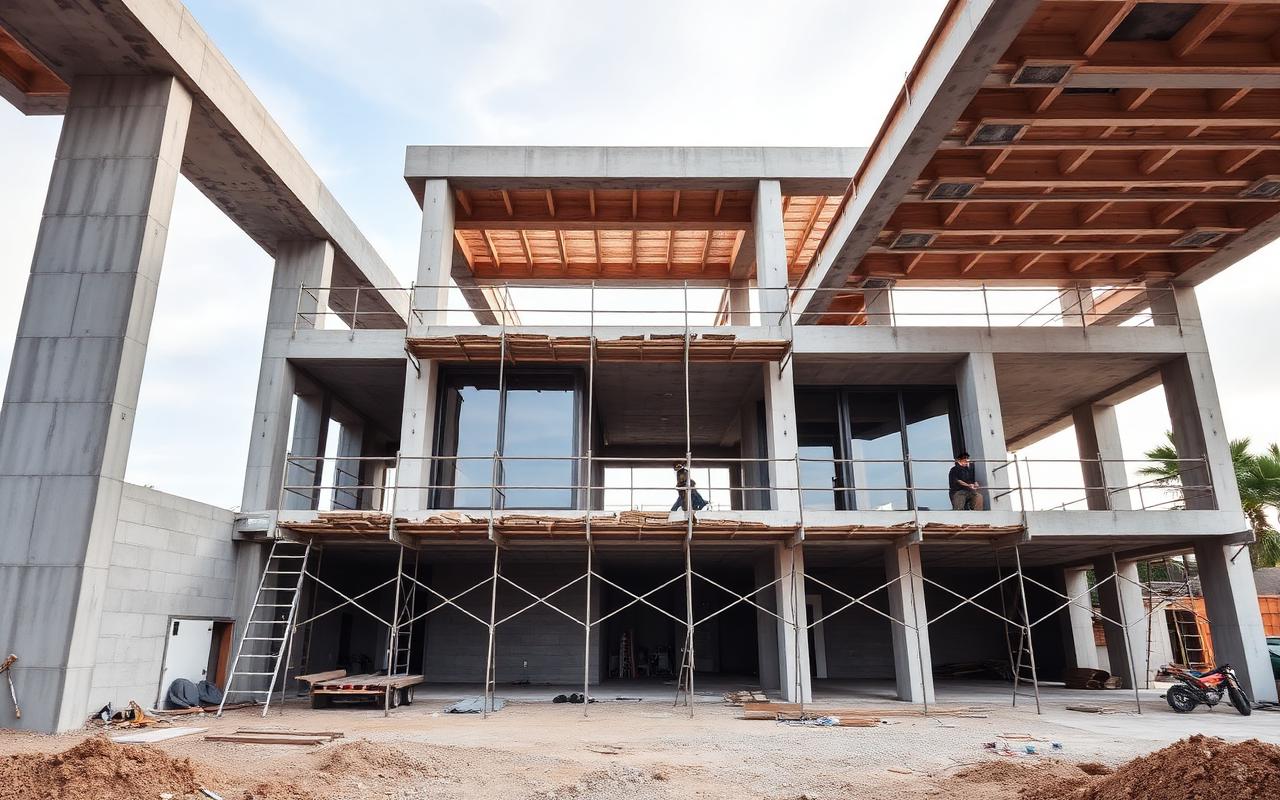 Initial construction phase